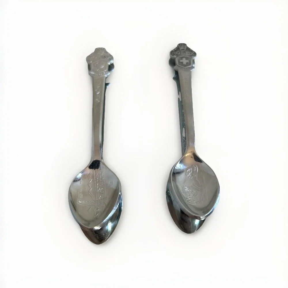 Rolex‎ Bucherer of Lucerne Switzerland CB Souvenir Collector Spoons Vintage